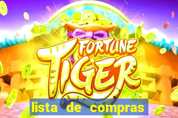 lista de compras supermercado para imprimir